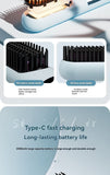 Darrahopens Health & Beauty > Hair Care > Hair Styling Tools wireless hair comb, cold air hair comb, straightening comb, curling comb, hair styling tool, portable hair comb, Australia hair tool, rechargeable hair comb, travel hair straightener, versatile hair styler - Mocha - Size E In Australia - Darrahopens