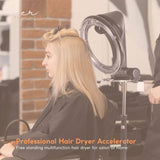 Darrahopens Health & Beauty > Hair Care Standing Hair Dryer Accelerator Colour 360 Rotating Halo Rolling Salon Equipment