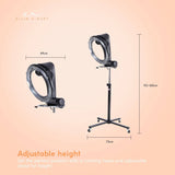 Darrahopens Health & Beauty > Hair Care Standing Hair Dryer Accelerator Colour 360 Rotating Halo Rolling Salon Equipment