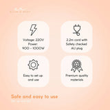 Darrahopens Health & Beauty > Hair Care Standing Hair Dryer Accelerator Colour 360 Rotating Halo Rolling Salon Equipment