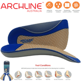 Darrahopens Health & Beauty > Health & Wellbeing ARCHLINE 3/4 Slim Orthotics Plantar Fasciitis Insoles Balance Support Relief - EUR 41