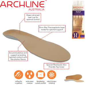 Darrahopens Health & Beauty > Health & Wellbeing ARCHLINE Insoles Orthotics Full Length Arch Support Diabetics Plantar Fasciitis  - EUR 41