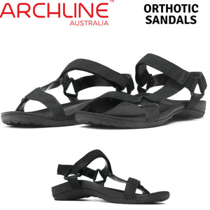 Darrahopens Health & Beauty > Health & Wellbeing ARCHLINE Unisex Viva Orthotic Sandals Foot Pain Relief w Strap Shoes