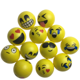 Darrahopens Health & Beauty > Health & Wellbeing > First Aid Kits 12 EMOJI FACE STRESS BALLS Hand Relief Squeeze Tension Reliever Soft Smiley 70mm