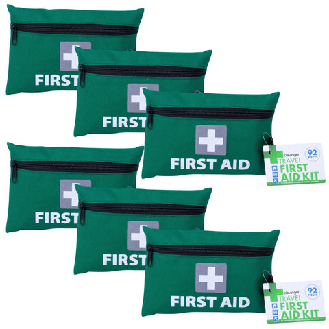 Darrahopens Health & Beauty > Health & Wellbeing > First Aid Kits 6x 92 Pcs Travel First Aid Kit Medical Workplace Set Emergency Family Safety