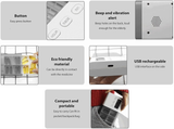 Darrahopens Health & Beauty > Health & Wellbeing > First Aid Kits 7-Day Smart Pill Organizer with Timer & Alarm – Intelligent Medication Reminder Box with Vibration, Beep Alerts, USB Rechargeable Portable Electronic Pill Case for Elderly & Travel(grey)