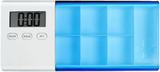 Darrahopens Health & Beauty > Health & Wellbeing > First Aid Kits 7-Day Smart Pill Organizer with Timer & Alarm – Intelligent Medication Reminder Box with Vibration, Beep Alerts, USB Rechargeable Portable Electronic Pill Case for Elderly & Travel(blue)