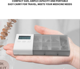 Darrahopens Health & Beauty > Health & Wellbeing > First Aid Kits 7-Day Smart Pill Organizer with Timer & Alarm – Intelligent Medication Reminder Box with Vibration, Beep Alerts, USB Rechargeable Portable Electronic Pill Case for Elderly & Travel(blue)