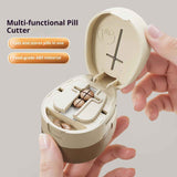 Darrahopens Health & Beauty > Health & Wellbeing > First Aid Kits Adjustable Pill Cutter Splitter for Small Tiny Large Pills - Cuts Multiple Pills at a Time,1/2 & 1/4 Cuts,Accurate Alignment & Easy Cutting,Hidden Sharp Blade, Bottom Storage
