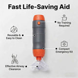 Darrahopens Health & Beauty > Health & Wellbeing > First Aid Kits anti-choking device, Heimlich instrument, negative pressure suction, airway clearance, choking emergency, reusable emergency kit, Australian home safety, compact suction device