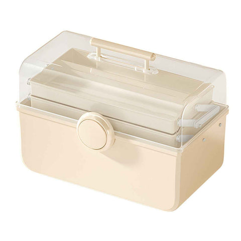 Darrahopens Health & Beauty > Health & Wellbeing > First Aid Kits Medicine Storage Box Plastic Multi Layer Portable Aid Kit Container Family Emergency Kit Organizer with Top Handle for Home In Australia - Darrahopens