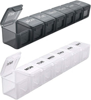 Darrahopens Health & Beauty > Health & Wellbeing > First Aid Kits pcs Oversized Weekly Pill Organizer Box 2-pack, You Can Carry The Daily Pill Box Oversized Every Week Medicine Box