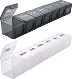 Darrahopens Health & Beauty > Health & Wellbeing > First Aid Kits pcs Oversized Weekly Pill Organizer Box 2-pack, You Can Carry The Daily Pill Box Oversized Every Week Medicine Box