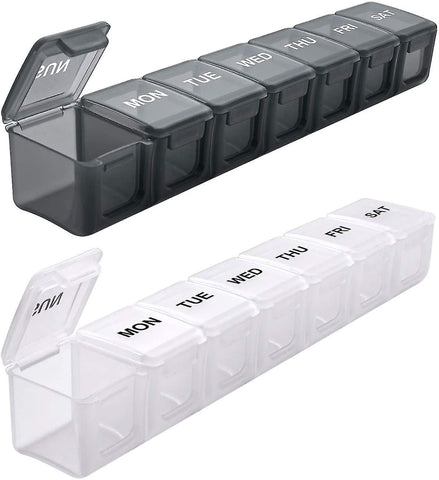 Darrahopens Health & Beauty > Health & Wellbeing > First Aid Kits pcs Oversized Weekly Pill Organizer Box 2-pack, You Can Carry The Daily Pill Box Oversized Every Week Medicine Box