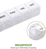 Darrahopens Health & Beauty > Health & Wellbeing > First Aid Kits pcs Oversized Weekly Pill Organizer Box 2-pack, You Can Carry The Daily Pill Box Oversized Every Week Medicine Box