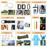 Darrahopens Health & Beauty > Health & Wellbeing > First Aid Kits Survival Tool Kit 43-Piece Emergency Kit Outdoor Survival First Aid Kit Larger - army green - Size 43 - piece set In Australia - Darrahopens