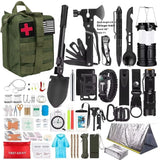 Darrahopens Health & Beauty > Health & Wellbeing > First Aid Kits Survival Tool Kit 43-Piece Emergency Kit Outdoor Survival First Aid Kit Larger - army green - Size 43 - piece set In Australia - Darrahopens