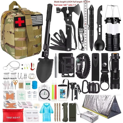 Darrahopens Health & Beauty > Health & Wellbeing > First Aid Kits Survival Tool Kit 43-Piece Emergency Kit Outdoor Survival First Aid Kit Larger - Camouflage - Size 43 - piece set In Australia - Darrahopens