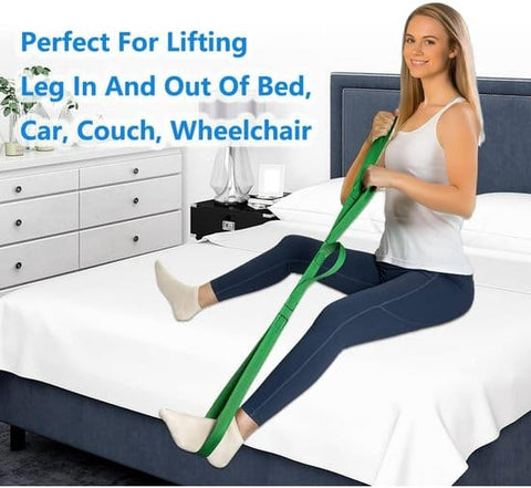 Darrahopens Health & Beauty > Health & Wellbeing > Mobility & Accessibility 42 Inch Leg Raiser - Suitable for post-hip replacement and post-knee surgery - Leg Raiser Strap - Convenient for getting in and out of bed, car, couch, and wheelchair（Green）