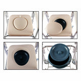 Darrahopens Health & Beauty > Health & Wellbeing > Mobility & Accessibility Aluminum Bedside Commode Chair 200kg Mobile Shower Toilet Wheelchair