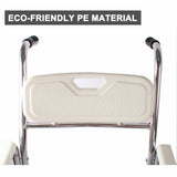 Darrahopens Health & Beauty > Health & Wellbeing > Mobility & Accessibility Aluminum Bedside Commode Chair 200kg Mobile Shower Toilet Wheelchair