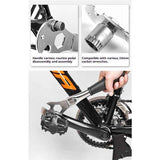 Darrahopens Health & Beauty > Health & Wellbeing > Mobility & Accessibility Bicycle Pedal Wrench Heavy Duty Handle - Road Bike Pedal Removal Spanner Tool - Long Handle 15/24mm  silver