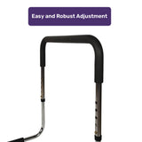 Darrahopens Health & Beauty > Health & Wellbeing > Mobility & Accessibility Equipmed Bed Assist Adjustable Hand Rail Support Aid for Seniors, 125kg Capacity, Bedside with Soft Grip Handle