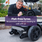 Darrahopens Health & Beauty > Health & Wellbeing > Mobility & Accessibility EQUIPMED FreeLite+ Mid-Sized Electric Foldable Mobility Scooter, Lithium Battery, Long Range and Easy Charging, Blue