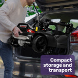 Darrahopens Health & Beauty > Health & Wellbeing > Mobility & Accessibility EQUIPMED FreeLite+ Mid-Sized Foldable Electric Mobility Scooter, Lithium Battery, Long Range and Easy Charging, Grey