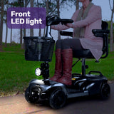 Darrahopens Health & Beauty > Health & Wellbeing > Mobility & Accessibility EQUIPMED FreeLite+ Mid-Sized Foldable Electric Mobility Scooter, Lithium Battery, Long Range and Easy Charging, Grey