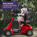 Darrahopens Health & Beauty > Health & Wellbeing > Mobility & Accessibility EQUIPMED LeisureCruise Extra Large-Sized, High Power, 182kg Capacity Mobility Scooter  - Red