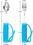 Darrahopens Health & Beauty > Health & Wellbeing > Mobility & Accessibility Flexible and adaptable cutlery for seniors, people with disabilities, Parkinson's disease, arthritis, hand tremors, weak grip and people with disabilities, arthritis - Non-slip handles - Easy to hold - Suitable for handshakes