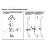 Darrahopens Health & Beauty > Health & Wellbeing > Mobility & Accessibility Handshower Shower Grab Bar Head Holder, Universal Fit Hand Held Shower Bracket for Handicap Grab Bar, Detachable Bathroom Replacement, Rotation Sprayer Holder, ABS