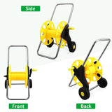 Darrahopens Health & Beauty > Health & Wellbeing > Mobility & Accessibility Hose Reel Cart with Wheels - Garden Hose Storage Cart with Handle and Hose Guide