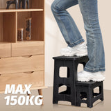 Darrahopens Health & Beauty > Health & Wellbeing > Mobility & Accessibility Multipurpose Portable Folding 2 Step Stool Non-Slip PP Collapsible Step Ladder Stool For Office Garage Library Closet Bathroom Kitchen Household Car RV