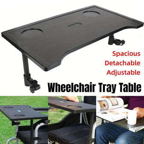 Darrahopens Health & Beauty > Health & Wellbeing > Mobility & Accessibility Plastic Dining Table for Wheelchair with Dining Board for Elderly Mobility Use