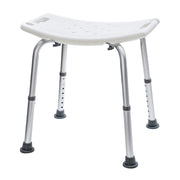 Darrahopens Health & Beauty > Health & Wellbeing > Mobility & Accessibility Shower Chair Stable Non-Slip Bath Seat 37-52cm Height Adjustable with Shower Holder and Armrest for Elderly Medical Disabled Safety Bathroom Max Load 100kg