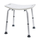 Darrahopens Health & Beauty > Health & Wellbeing > Mobility & Accessibility Shower Chair Stable Non-Slip Bath Seat 37-52cm Height Adjustable with Shower Holder and Armrest for Elderly Medical Disabled Safety Bathroom Max Load 100kg