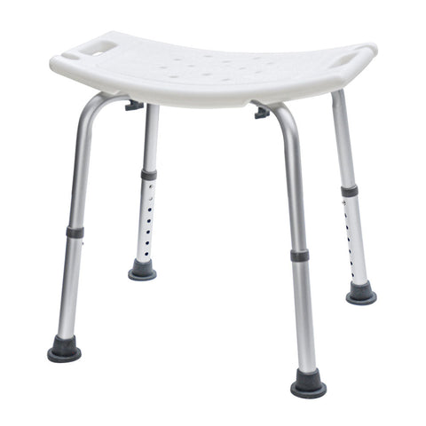 Darrahopens Health & Beauty > Health & Wellbeing > Mobility & Accessibility Shower Chair Stable Non-Slip Bath Seat 37-52cm Height Adjustable with Shower Holder and Armrest for Elderly Medical Disabled Safety Bathroom Max Load 100kg