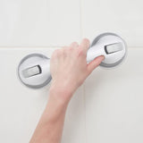 Darrahopens Health & Beauty > Health & Wellbeing > Mobility & Accessibility Suction Cup Handle, 2 pcs Set, Shower & Bath Grab Bar, 25 Kg, For Elderly, Wall, In White/Grey