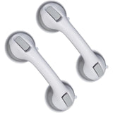 Darrahopens Health & Beauty > Health & Wellbeing > Mobility & Accessibility Suction Cup Handle, 2 pcs Set, Shower & Bath Grab Bar, 25 Kg, For Elderly, Wall, In White/Grey