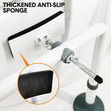 Darrahopens Health & Beauty > Health & Wellbeing > Mobility & Accessibility Toilet Frame Support Standing Disability Assist Aid Safety Grab Handle Rail Height and Width Adjustable For Elderly Disabled Max Load 150Kg