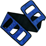 Darrahopens Health & Beauty > Health & Wellbeing > Mobility & Accessibility Transfer Belt Transfer Sling - Padded Gait Belt - Heavy Duty Patient Lift, Mobility Standing and Lifting Aid for Disabled, Elderly, Injured - Safely Move from Bed and Wheelchair (Blue)