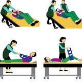 Darrahopens Health & Beauty > Health & Wellbeing > Mobility & Accessibility Transfer Belt Transfer Sling - Padded Gait Belt - Heavy Duty Patient Lift, Mobility Standing and Lifting Aid for Disabled, Elderly, Injured - Safely Move from Bed and Wheelchair (Blue)