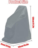 Darrahopens Health & Beauty > Health & Wellbeing > Mobility & Accessibility Waterproof Wheelchair Cover - Oxford Fabric Wheelchair Cover, Mobile Vehicle Cover, Wheelchair Storage Protector - UV Protection, Dust Protection, Outdoor Rain Cover - Gray - 115x75x130cm