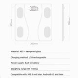 Darrahopens Health & Beauty > Health & Wellbeing > Monitoring & Testing Smart Scale with Body Analysis - Measures BMI, Fat & Muscle Mass - USB Rechargeable - Up to 180 kg - Black
