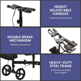 Darrahopens Health & Beauty > Health & Wellbeing Orthonica Steel Frame Foldable Knee Walker Scooter
