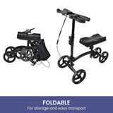Darrahopens Health & Beauty > Health & Wellbeing Orthonica Steel Frame Foldable Knee Walker Scooter