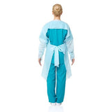 Darrahopens Health & Beauty > Health & Wellbeing > Protective Equipment 15 Pcs Disposable PPE Gown Protective Workwear Suit Thumb Hook Sleeve Coverall Apron Blue Medical Cleaning Painting