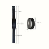 Darrahopens Health & Beauty > Health & Wellbeing > Protective Equipment 2-Pack Black Portable Ultrasonic Mosquito Repellent Bracelet - Watch Style Insect Repeller, Pure Physical Protection USB Rechargeable